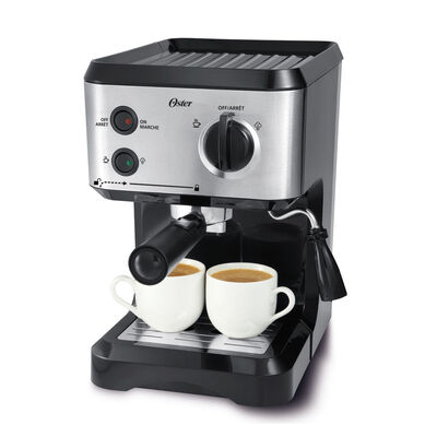 Oster® 15-Bar Pump Espresso, Cappuccino, & Latte Machine, Stainless Steel Oster® 15-Bar Pump Espresso, Cappuccino, & Latte Machine, Stainless Steel