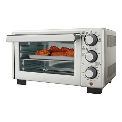 Four compact de comptoir avec friteuse à air en acier inoxydable Oster