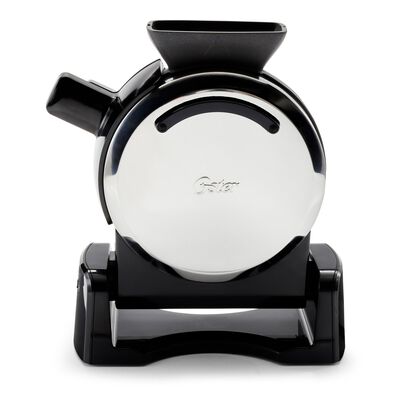 Oster DiamondForce Nonstick Vertical Waffle Maker with Scoop, Stainless Steel
