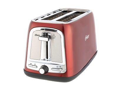 Oster 4 Slice Long Slot Toaster Red on Oster