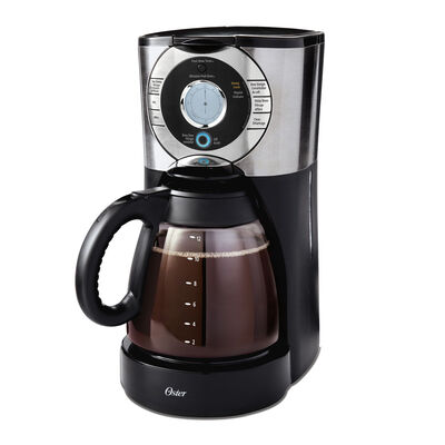 Oster® 12-Cup Programmable Coffee Maker, Stainless Steel Oster® 12-Cup Programmable Coffee Maker, Stainless Steel