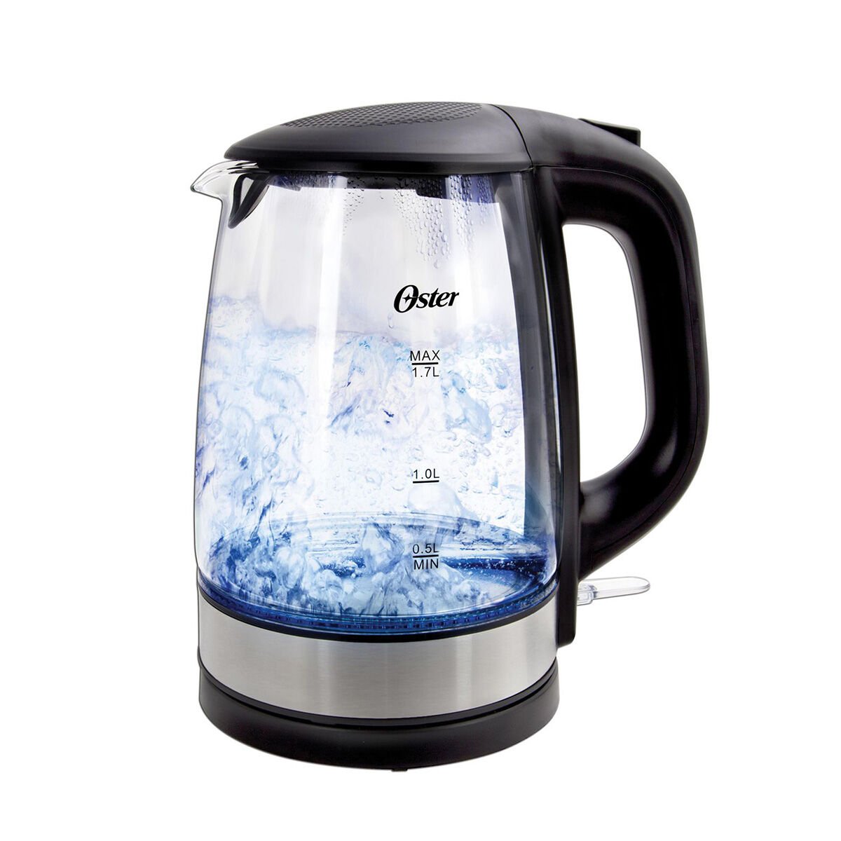 oster 1.7 l illuminating glass kettle