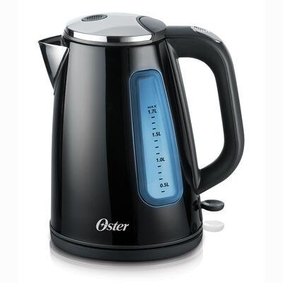 Oster® 1.7L Stainless Steel Kettle, Black Stainless Steel Oster® 1.7L Stainless Steel Kettle, Black Stainless Steel
