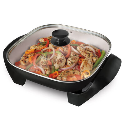Oster Duraceramic 12 Electric Skillet Black White Ckstskfm12w 033 Oster Canada