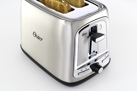 Oster TSSTTRJB0T 2-Slice Toaster with Extra Wide Slots Metallic