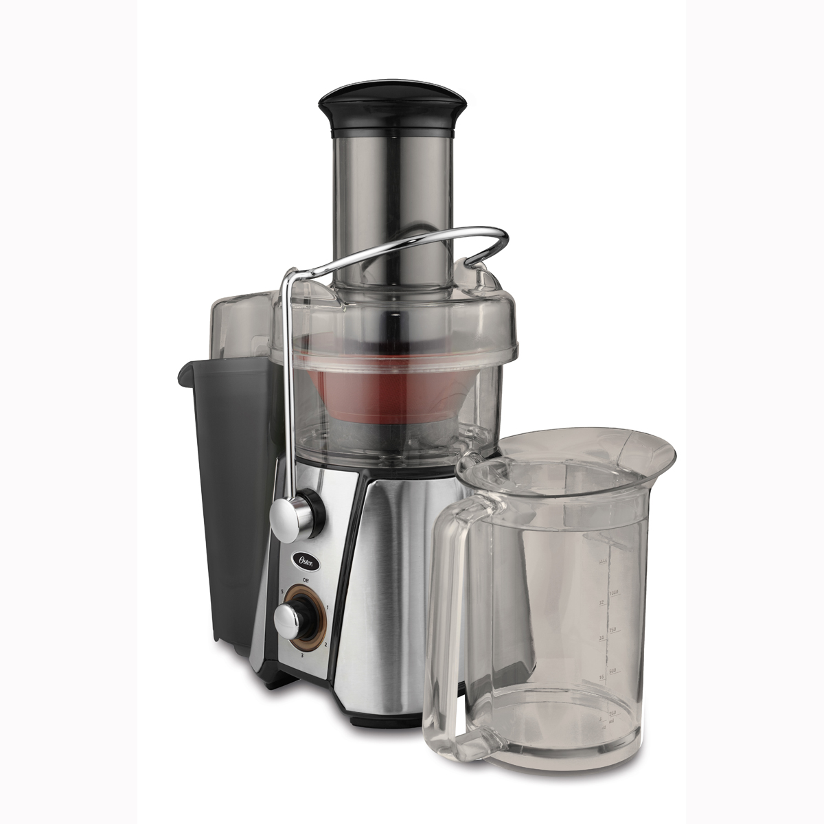 Centrifugal Juicer Machine with 2 Speed Settings 75MM Wide Mouth with 1L Juice Jug & 2L Pulp Container BPA-Free Jiachi 1000W NaturoPure Powerful Whole Fruit and Vegetable Juice Extractor 