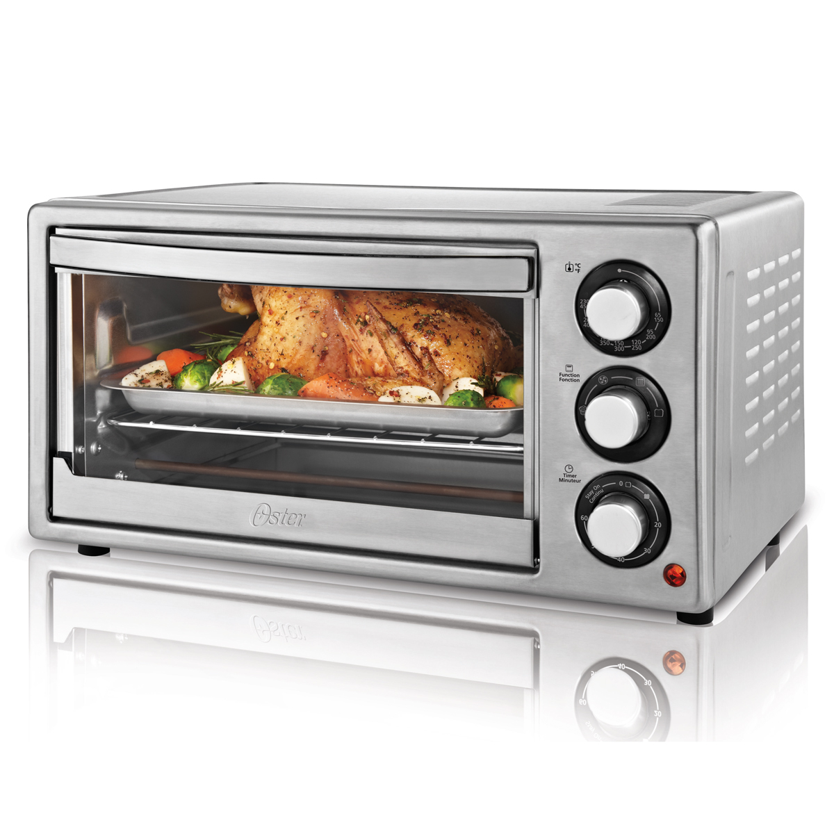 Oster 6 Slice Convection Countertop Oven Stainless Steel