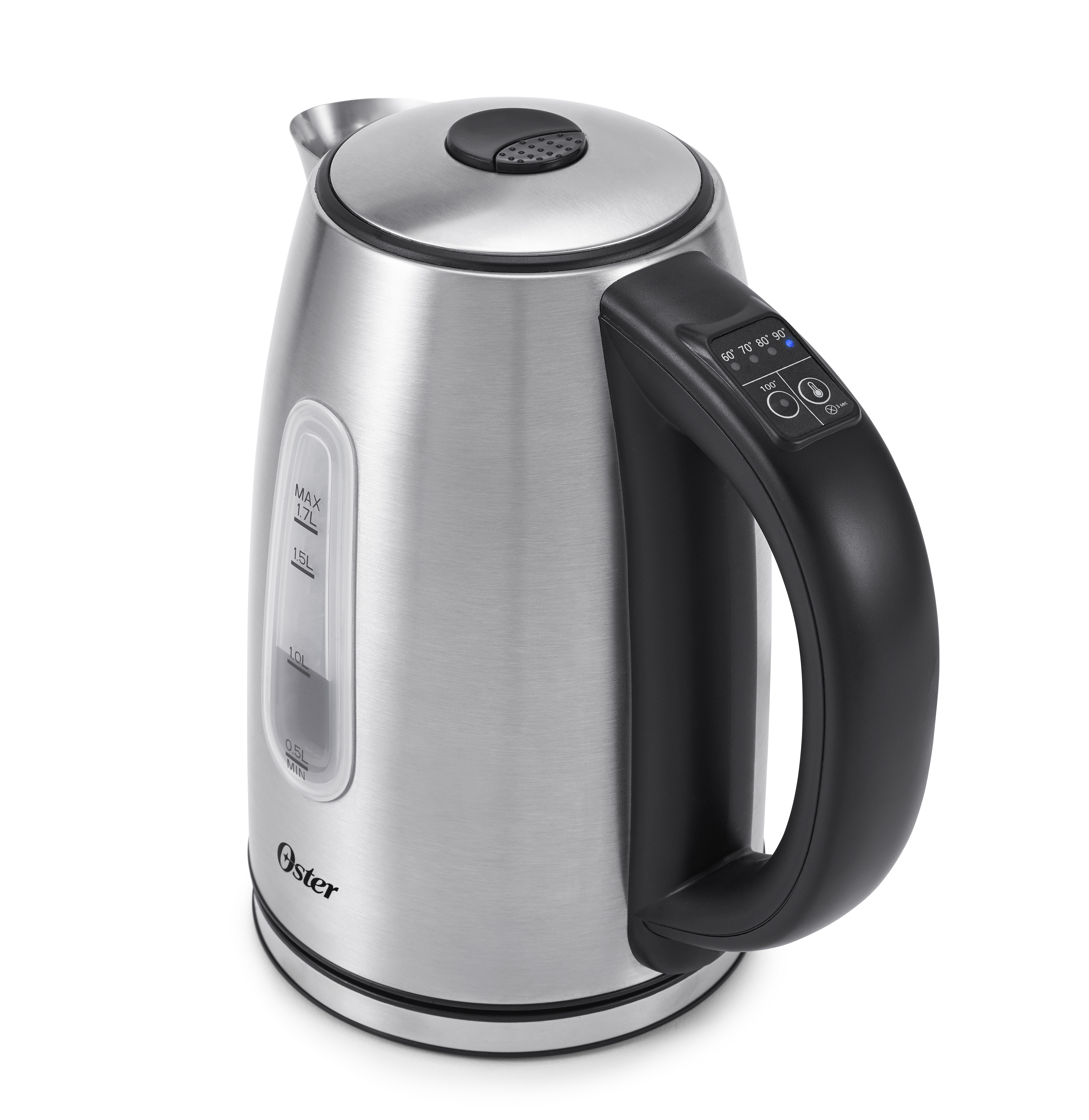 Oster® Stainless Steel Electric Kettle with 5 Temperature Settings
