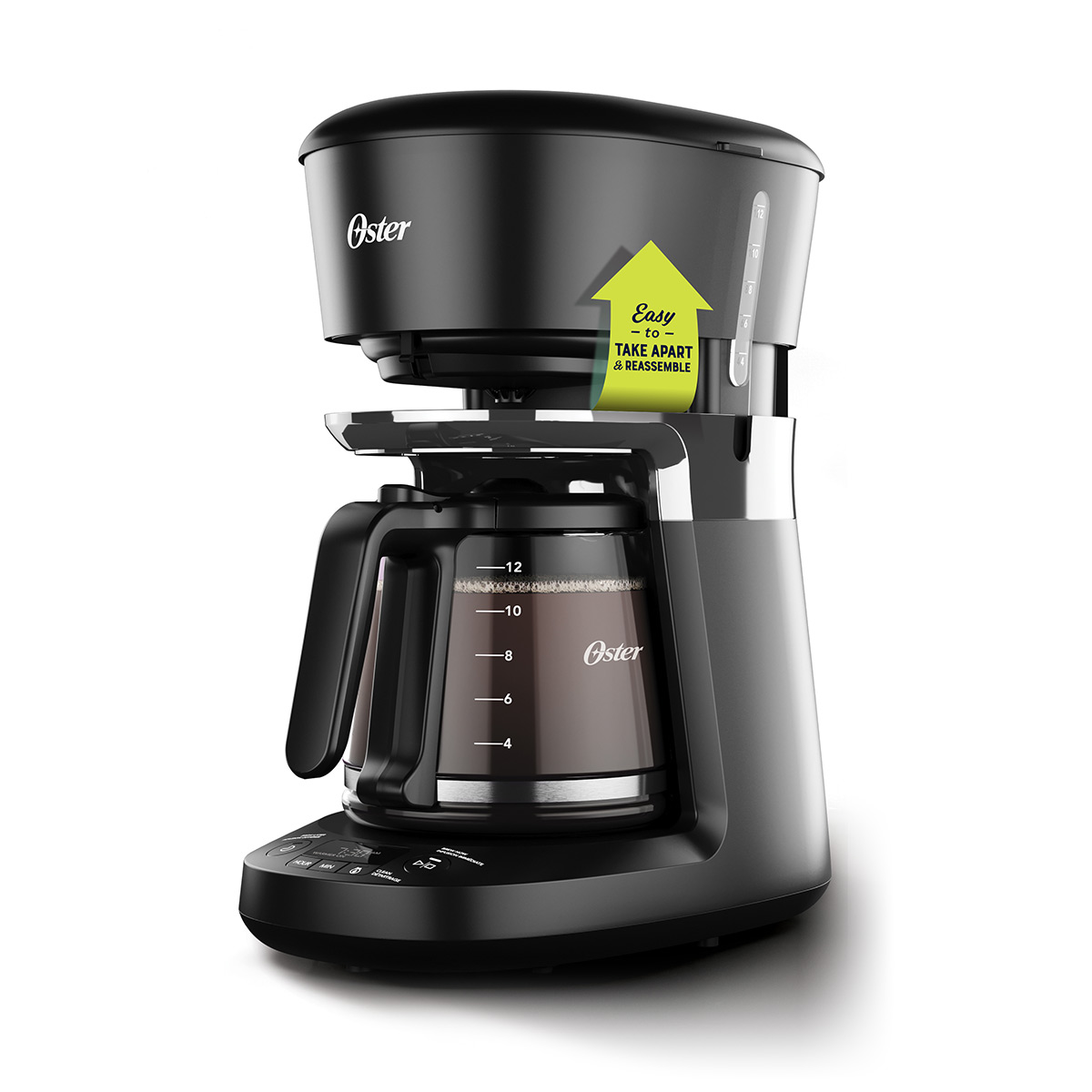 Oster 12 Cup Programmable Coffee Maker with Dishwashable Design