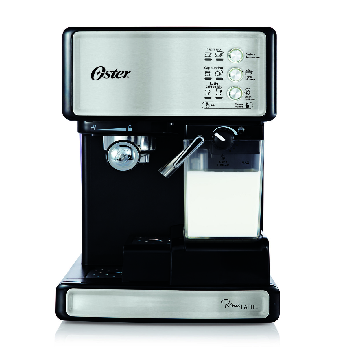 Oster Prima Latte 15 Bar Pump Espresso Cappuccino Latte Machine Silver
