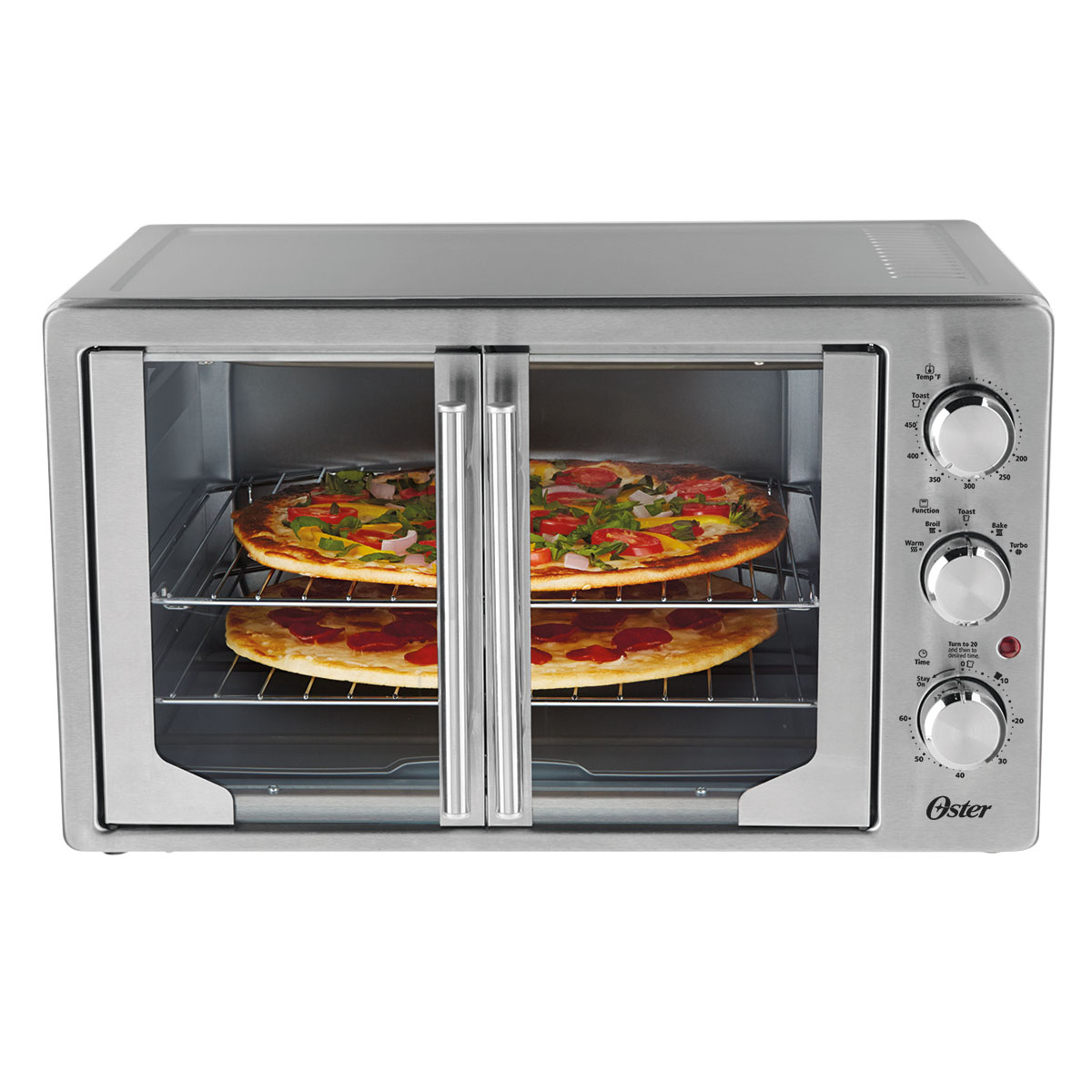 Oster French Door Oven with Convection Metallic Charcoal 31160840 - Best Buy