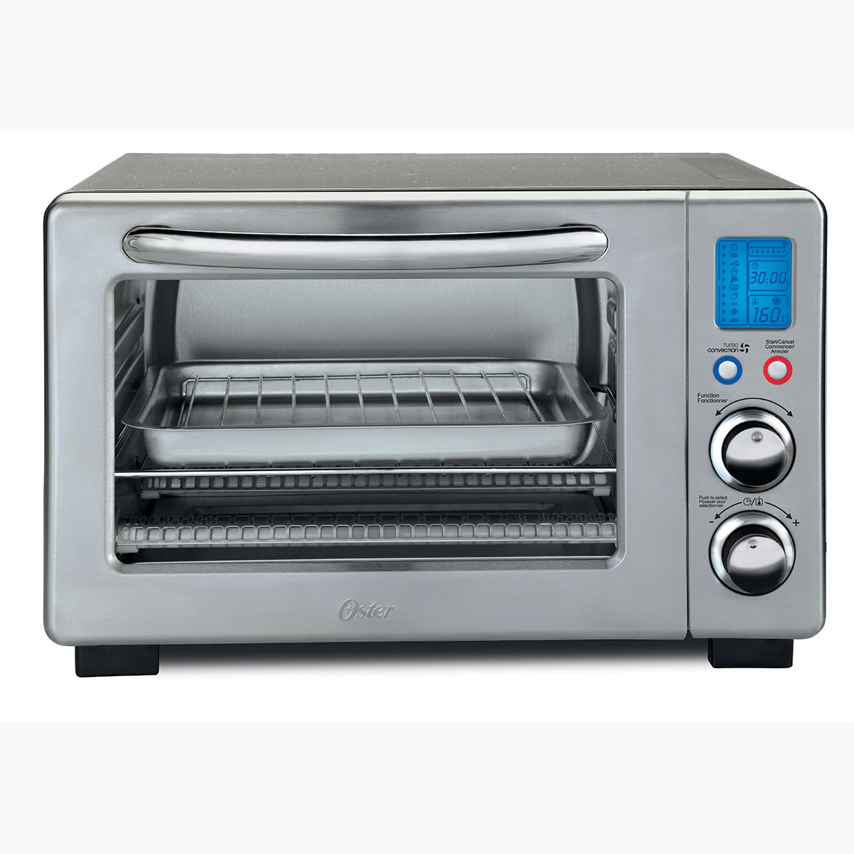 Oster brushed stainless steel countertop oven with convection sales
