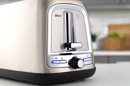 Oster 4 Slice Long Slot Toaster Stainless Steel on Oster