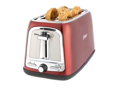 Oster 4 Slice Long Slot Toaster Red on Oster