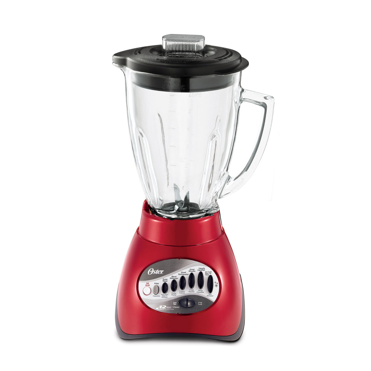Oster® 700 Watt 12 Speed Stand Blender with Accessories, Red 6844B33